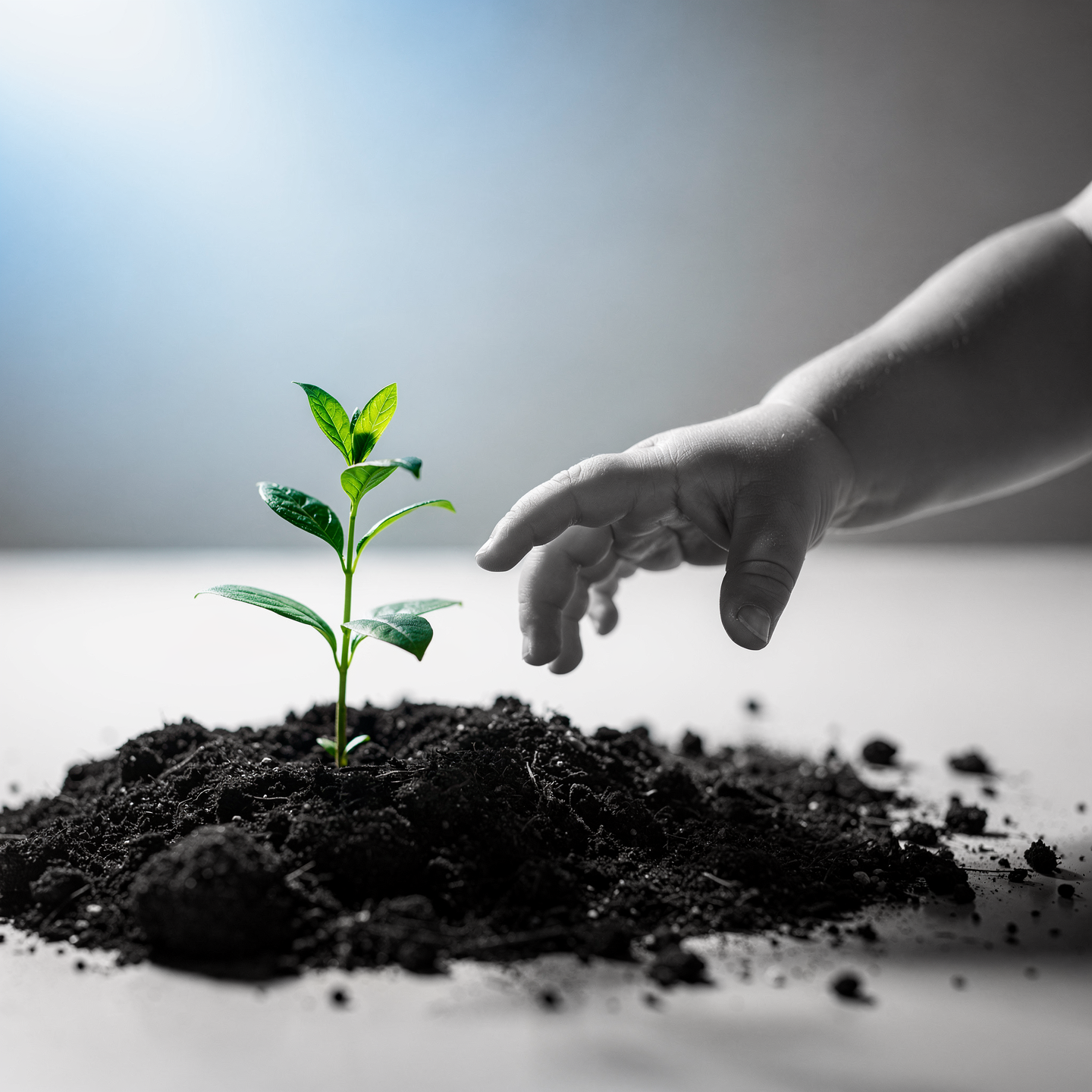 Una planta en crecimiento