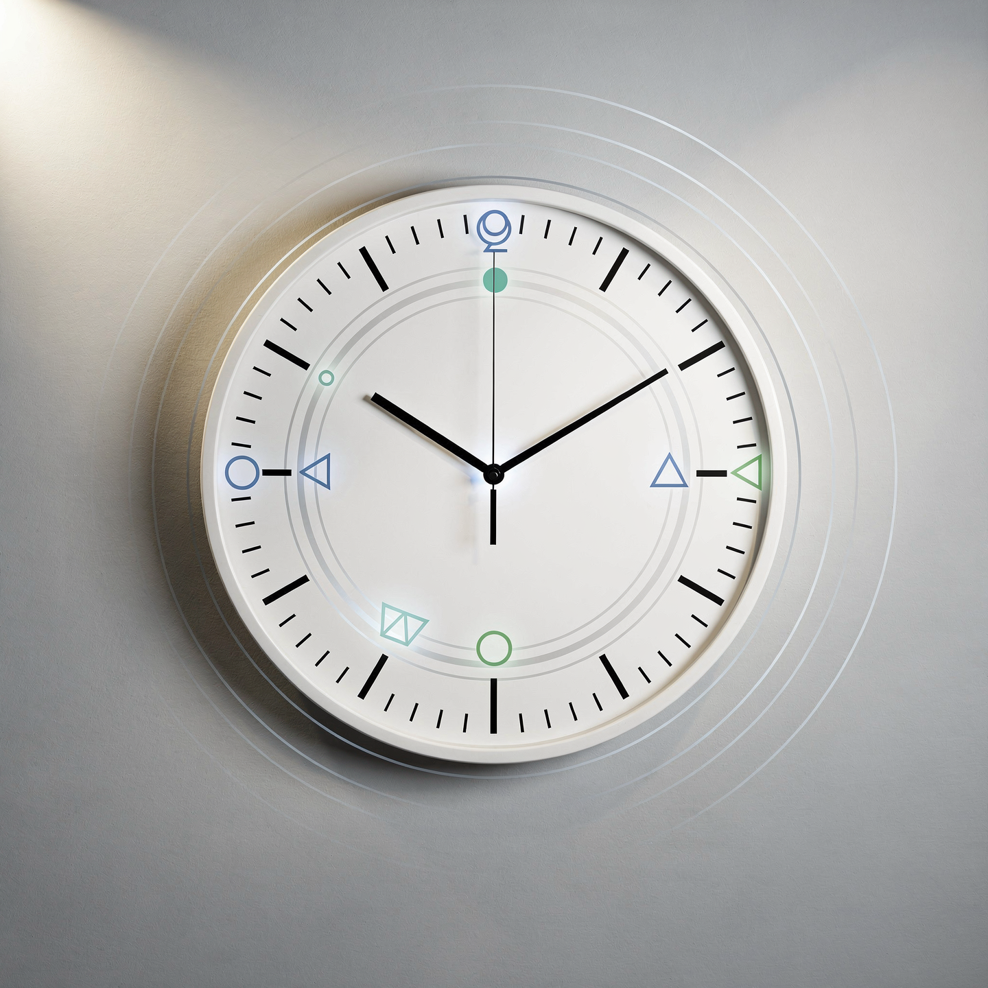 Un reloj cuyas agujas representan la llegada a la pubertad